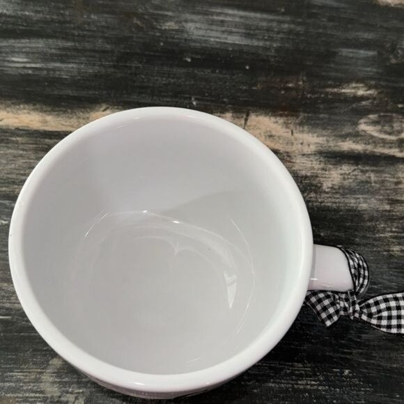 Robert Stanley "Thankful" Ceramic Mug With Ribbon Bow 23.67 Oz Fall Tableware - Picture 3 of 6